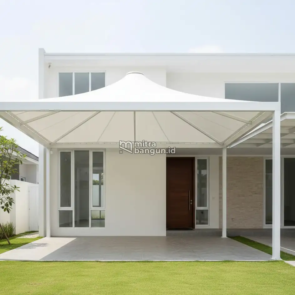 Model Kanopi Rumah Membrane