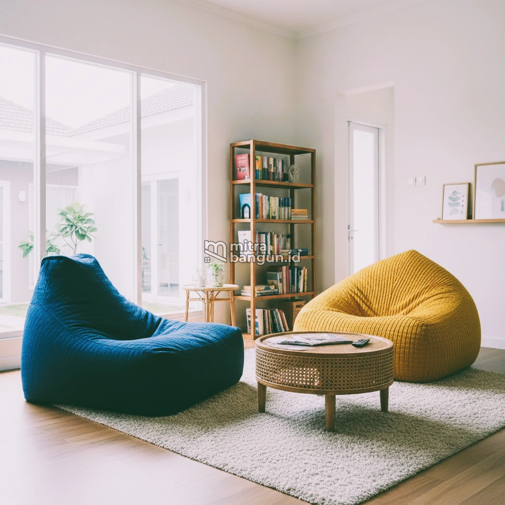 model sofa bean bag