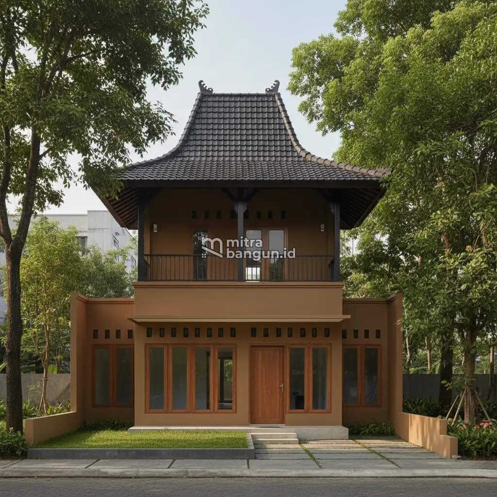 rumah joglo 2 lantai minimalis modern
