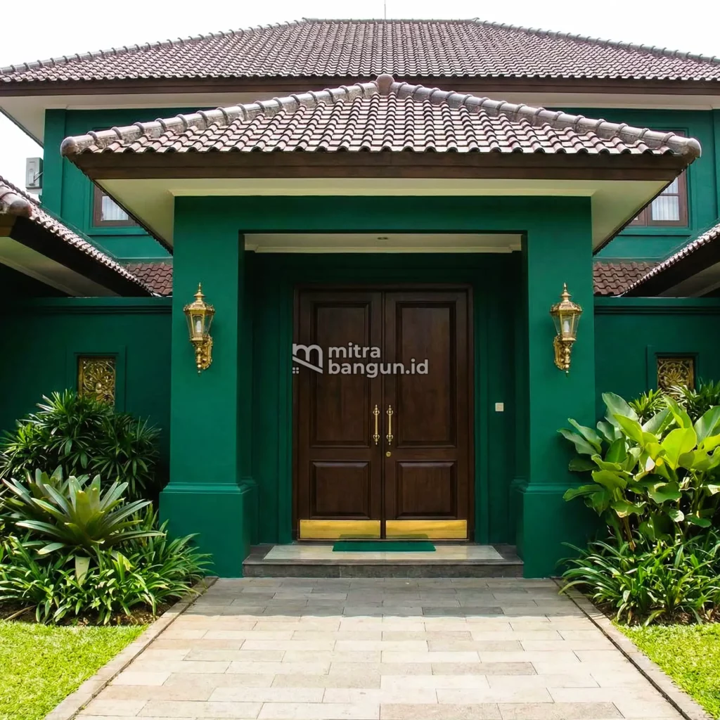 Konsep Klasik Mewah Hijau Tua (Emerald & Gold)