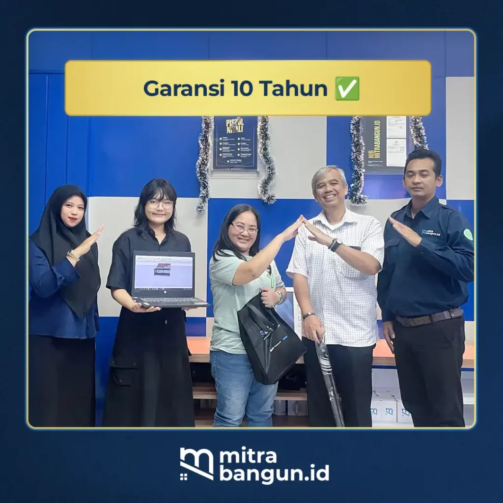 Garansi 10 Tahun oleh kontraktor pekanbaru