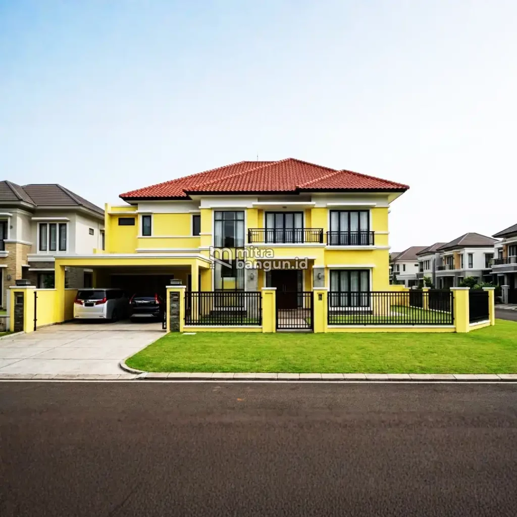 Kuning lemon jadi warna cat rumah