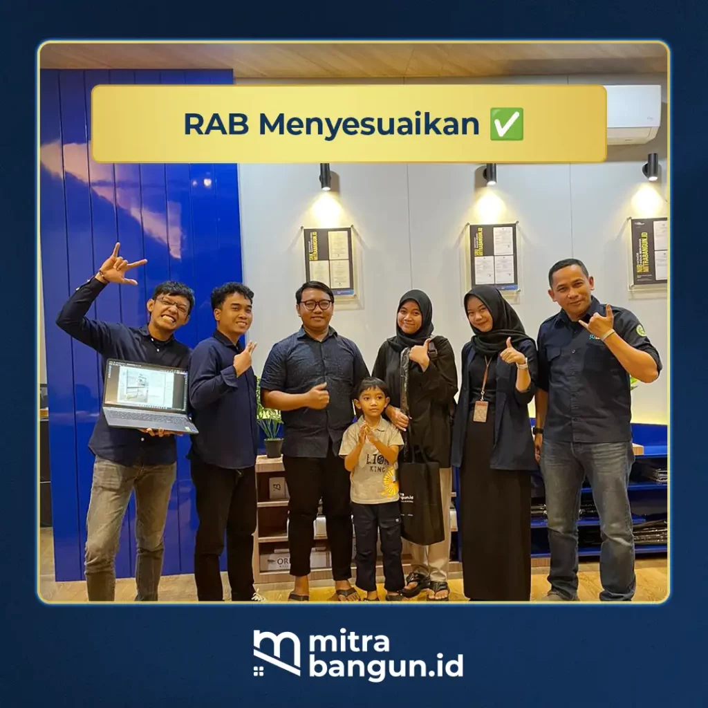 RAB Menyesuaikan bersama kontraktor pekanbaru