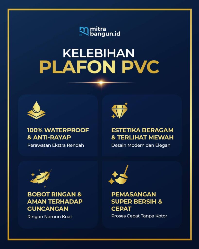 KELEBIHAN PLAFON PVC