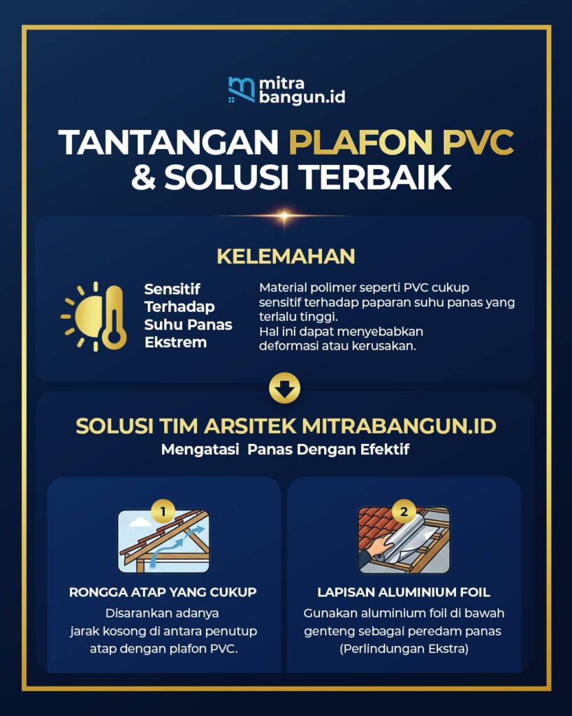 TANTANGAN PLAFON PVC & SOLUSI TERBAIK