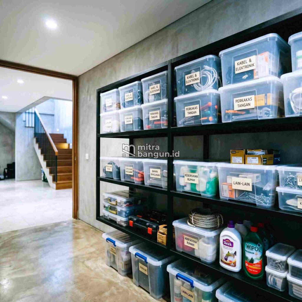 gudang minimalis basement