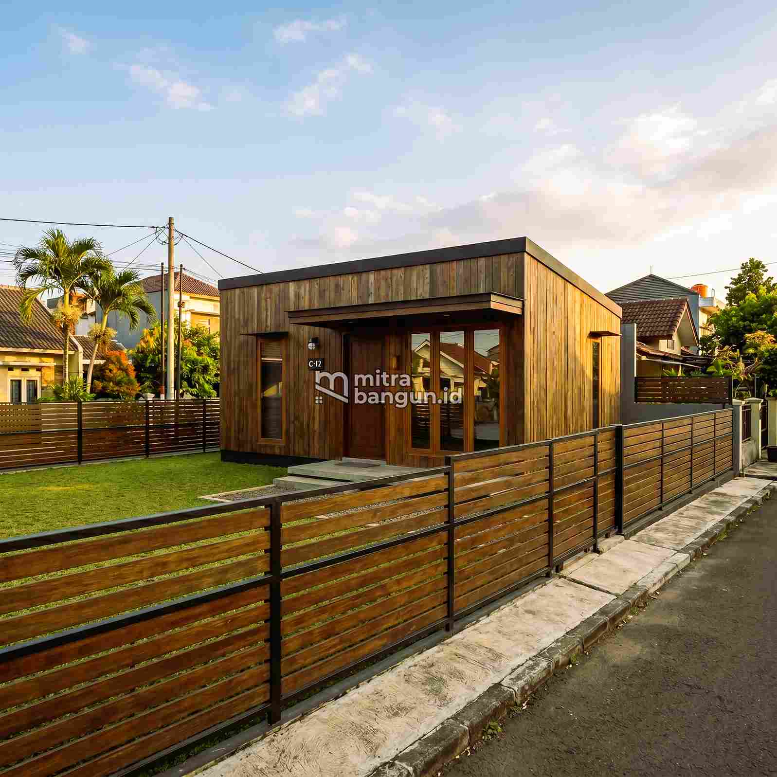 rumah kayu sederhana dan minimalis