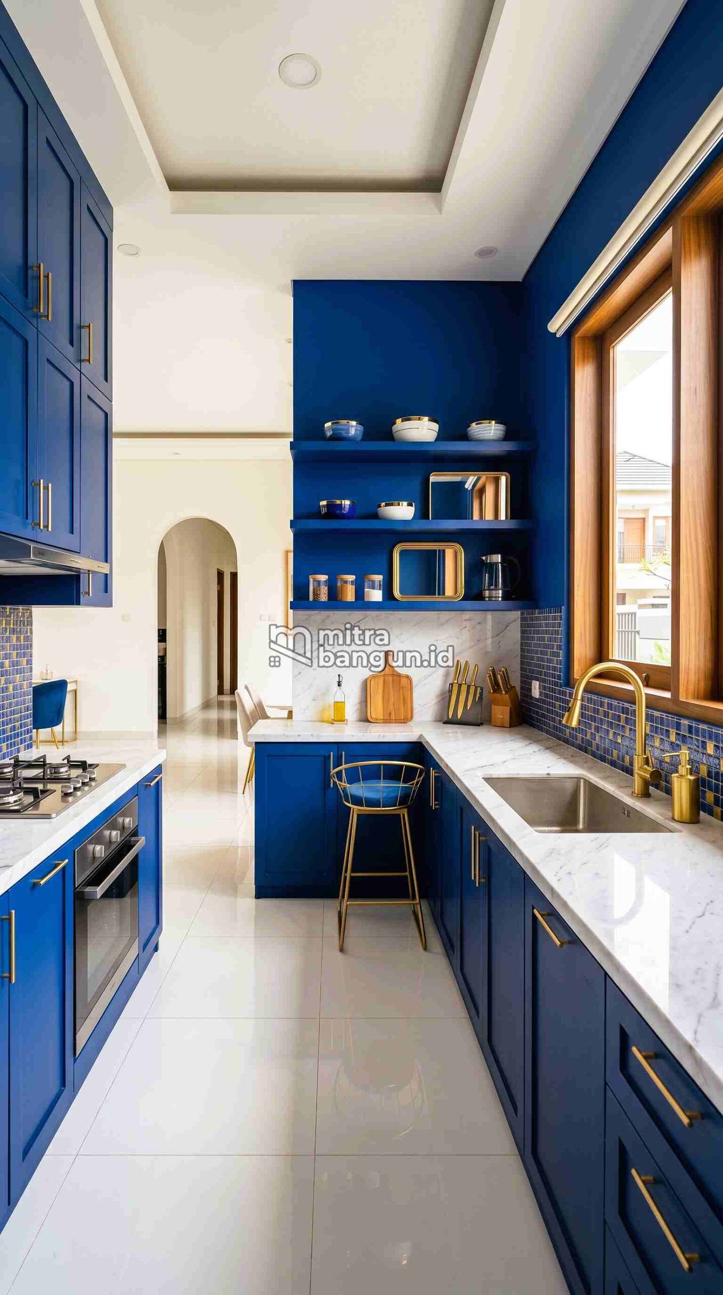 warna cat dapur cobalt blue
